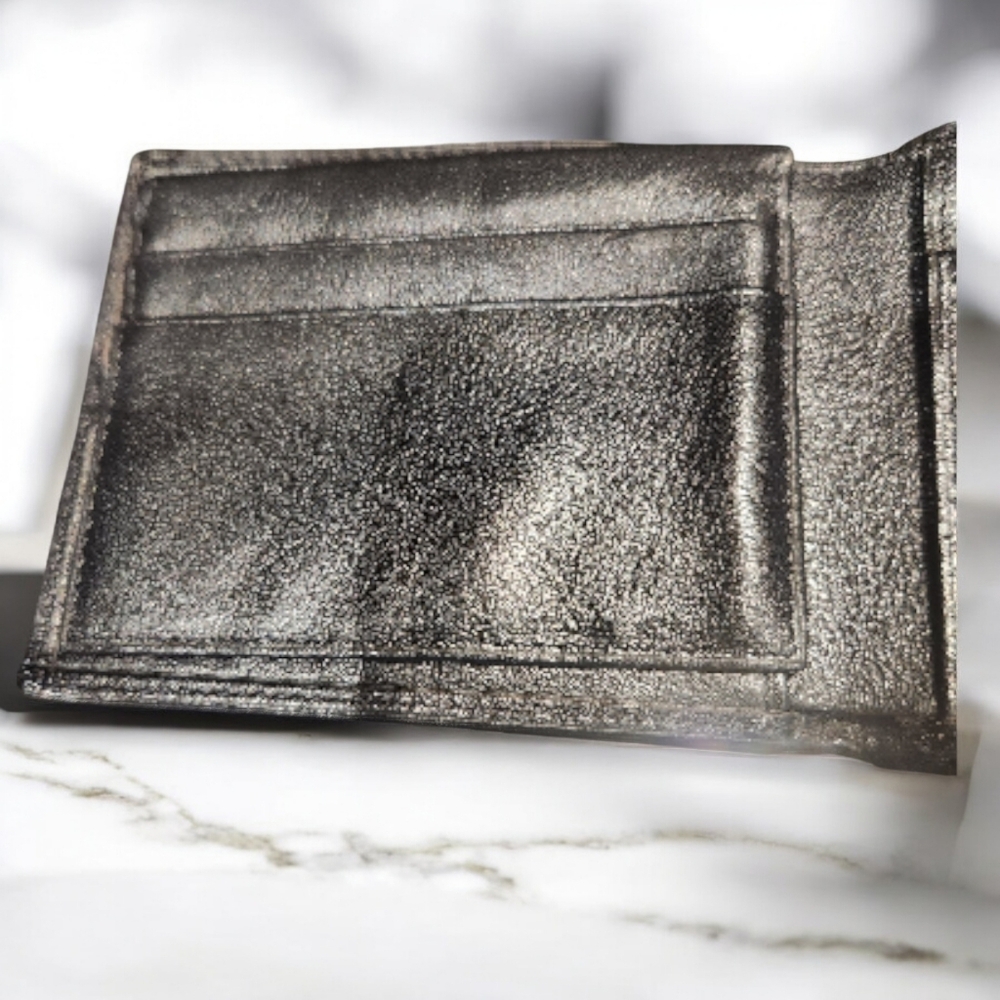 Dunhill NWOT Black Leather Bi-fold Wallet - Picture 3 of 7